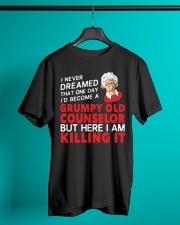 Grumpy Old Counselor Classic T-Shirt lifestyle-mens-crewneck-front-3