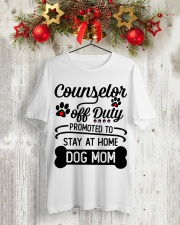 Counselor - Stay at Home Dog Mom Classic T-Shirt lifestyle-holiday-crewneck-front-2