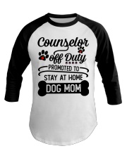 Counselor - Stay at Home Dog Mom Baseball Tee thumbnail