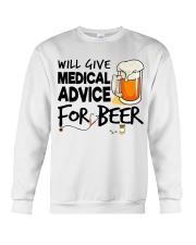 Nurse - Medical Advice for Beer Crewneck Sweatshirt thumbnail