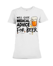 Nurse - Medical Advice for Beer Premium Fit Ladies Tee thumbnail