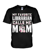 My Favorite Librarian Calls Me Mom V-Neck T-Shirt thumbnail