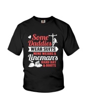 Lineman's Hard Hat And Boots Youth T-Shirt front