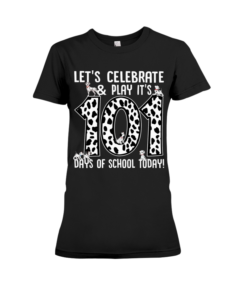 Teacher - 101 Days of School Premium Fit Ladies Tee