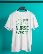 Luckiest Nurse Ever Classic T-Shirt lifestyle-mens-crewneck-front-3
