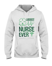 Luckiest Nurse Ever Hooded Sweatshirt thumbnail