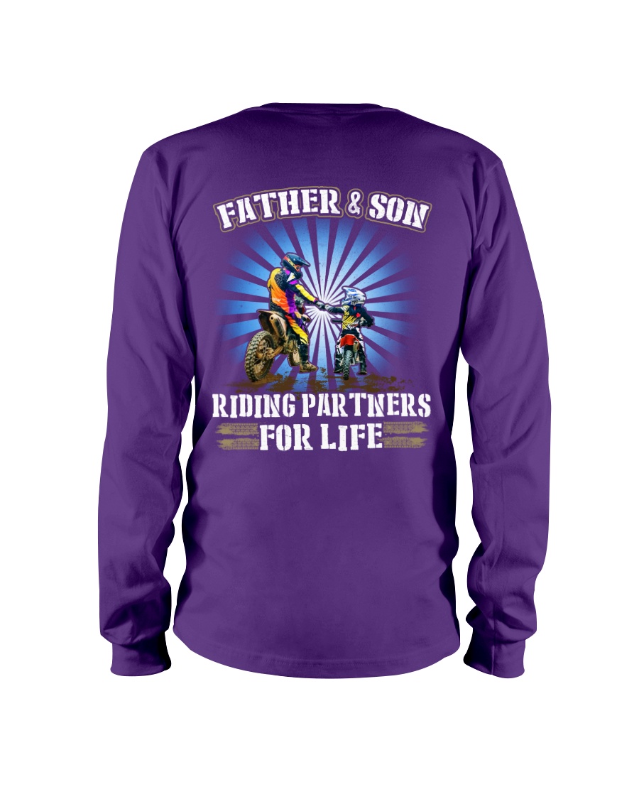 Father and Son - Riding Partners for life Long Sleeve Tee