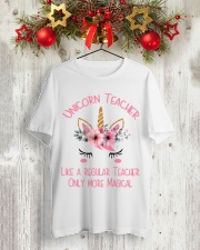Unicorn Teacher - Magical Classic T-Shirt lifestyle-holiday-crewneck-front-2