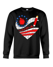 Teacher - Heart Crewneck Sweatshirt thumbnail