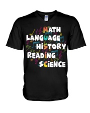 Music Teacher V-Neck T-Shirt tile