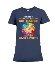 Art Teacher Underestimate Premium Fit Ladies Tee thumbnail