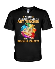 Art Teacher Underestimate V-Neck T-Shirt thumbnail