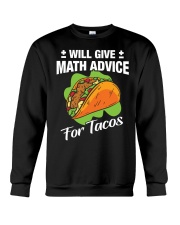 Math Teacher - Math Advice for Tacos Crewneck Sweatshirt thumbnail
