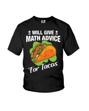 Math Teacher - Math Advice for Tacos Youth T-Shirt thumbnail