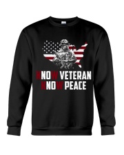 No Veteran No Peace Crewneck Sweatshirt thumbnail