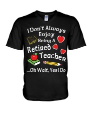 Retired Teacher - Enjoy V-Neck T-Shirt thumbnail