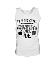 Teacher - Ungraded Papers Unisex Tank thumbnail
