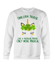 Nurse Unicorn Shamrock Crewneck Sweatshirt thumbnail