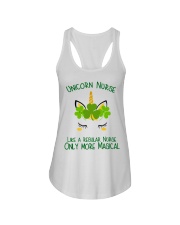 Nurse Unicorn Shamrock Ladies Flowy Tank thumbnail