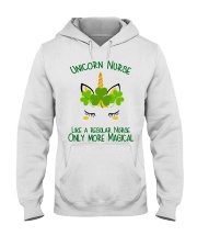 Nurse Unicorn Shamrock Hooded Sweatshirt thumbnail