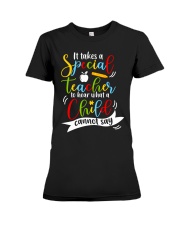 Special teacher hear a child can't say Premium Fit Ladies Tee thumbnail