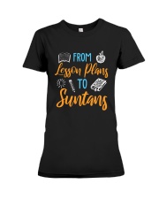 Teacher - From Lesson Plans To Suntans Premium Fit Ladies Tee thumbnail