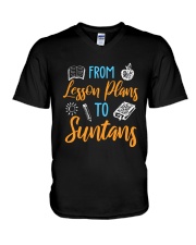 Teacher - From Lesson Plans To Suntans V-Neck T-Shirt thumbnail