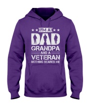 Veteran - Dad and Grandpa - Nothing Scares me Hooded Sweatshirt thumbnail