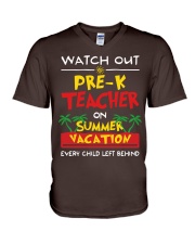 Pre-K Teacher - Summer V-Neck T-Shirt thumbnail