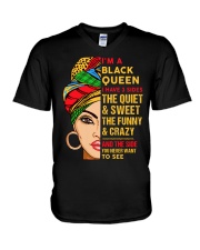 I'm a Black Queen V-Neck T-Shirt thumbnail