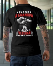 Veteran Grandpa Nothing Scares Me Classic T-Shirt lifestyle-mens-crewneck-back-3