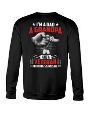 Veteran Grandpa Nothing Scares Me Crewneck Sweatshirt tile