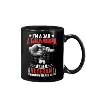 Veteran Grandpa Nothing Scares Me Mug tile