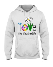 Love Art Teacher Life Hooded Sweatshirt thumbnail