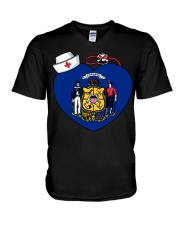Nurse - National Nurse Week for Wisconsin V-Neck T-Shirt thumbnail