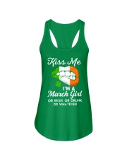 Kiss Me March Girl Whatever Ladies Flowy Tank thumbnail
