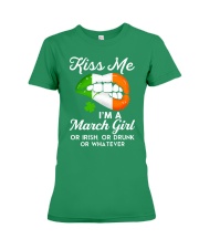 Kiss Me March Girl Whatever Premium Fit Ladies Tee thumbnail