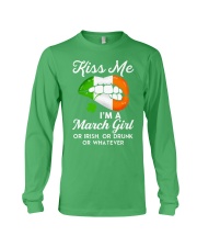 Kiss Me March Girl Whatever Long Sleeve Tee thumbnail