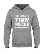 Teacher - Straight Outta Pencils Hooded Sweatshirt thumbnail