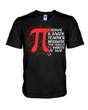 Math Teacher - Your Problem is worth my time V-Neck T-Shirt thumbnail