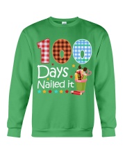 Teacher - 100 Days Nailed it Crewneck Sweatshirt thumbnail