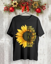 Math Teacher - A day without math Classic T-Shirt lifestyle-holiday-crewneck-front-2