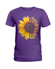 Math Teacher - A day without math Ladies T-Shirt thumbnail