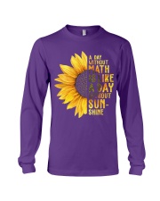 Math Teacher - A day without math Long Sleeve Tee thumbnail