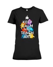 Keep Calm and Teach Art Premium Fit Ladies Tee thumbnail