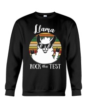 Teacher - Llama Rock this Test Crewneck Sweatshirt thumbnail
