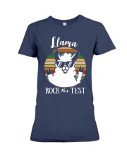 Teacher - Llama Rock this Test Premium Fit Ladies Tee thumbnail