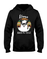 Teacher - Llama Rock this Test Hooded Sweatshirt thumbnail