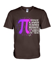 Math Teacher - Your Problem is worth my time V-Neck T-Shirt thumbnail
