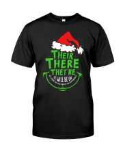 Teacher - Their - There - They're - Christmas Classic T-Shirt front